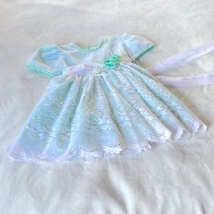 Dress toddler 3T, mint green and white easter, church special occasion